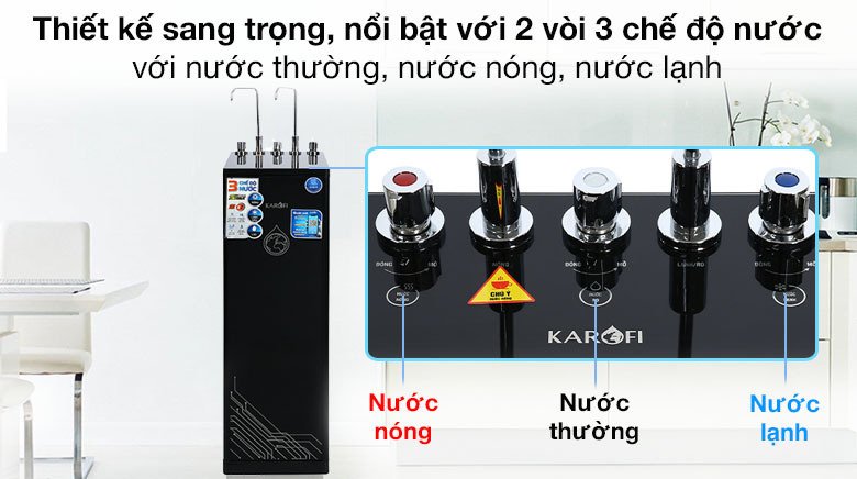 Máy lọc nước nóng lạnh Karofi, điện máy Hoàng Thái Quận 12
