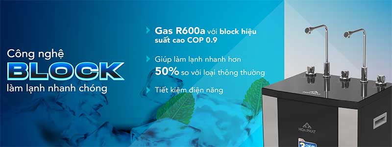 Máy lọc nước RO nóng lạnh Hòa Phát HWBR1A1021, điện máy Hoàng Thái quận 12