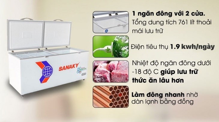 Tủ đông Sanaky, Điện máy Hoàng Thái quận 12