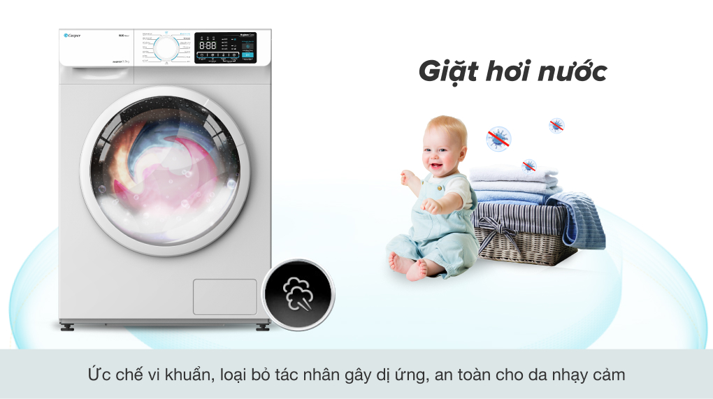 Máy giặt Casper Inverter 9.5 KG, điện máy Hoàng Thái quận 12
