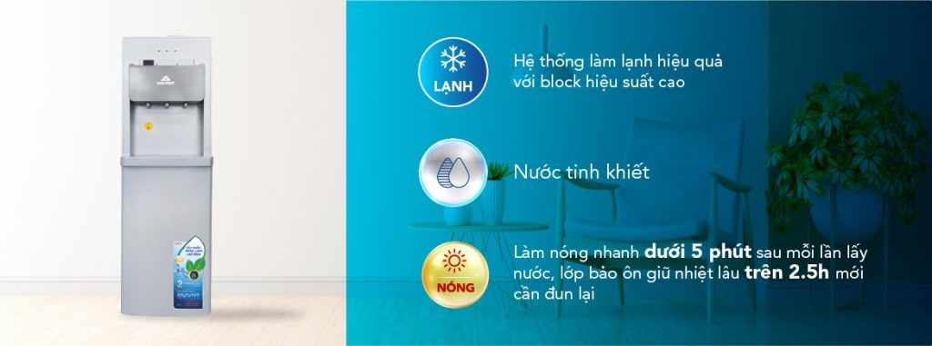 Cây nước nóng lạnh hút bình Hòa Phát HWP B1CJ, Điện máy Hoàng Thái quận 12