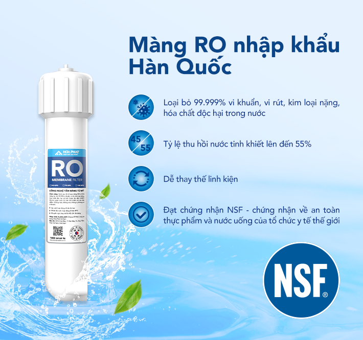 Máy lọc nước RO tủ đứng Hòa Phát HPR556, Điện máy Hoàng Thái quận 12