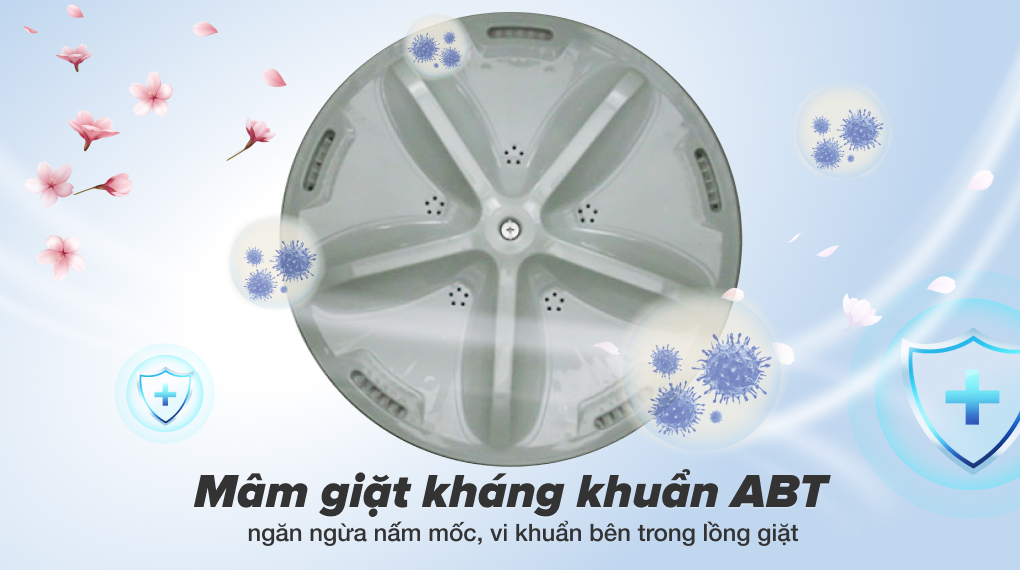 Máy giặt Aqua 8 KG AQW-KS80GT S, Điện máy Hoàng Thái Quận 12