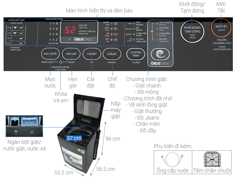 Máy giặt Toshiba 9kg
