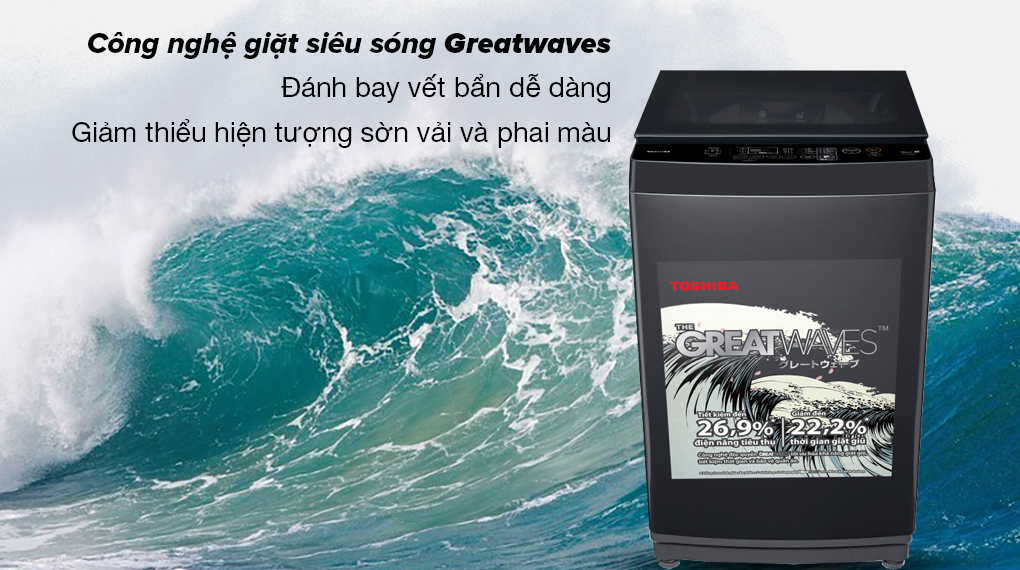 Máy giặt Toshiba 9kg, Điện máy Hoàng Thái Quận 12