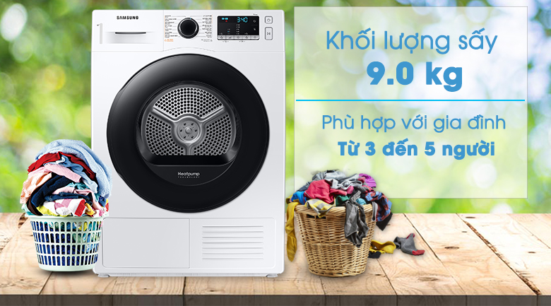 Máy sấy bơm nhiệt Samsung Inverter 9.0 KG, Điện máy Hoàng Thái quận 12