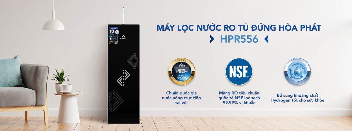 Máy lọc nước RO tủ đứng Hòa Phát HPR556, Điện máy Hoàng Thái quận 12