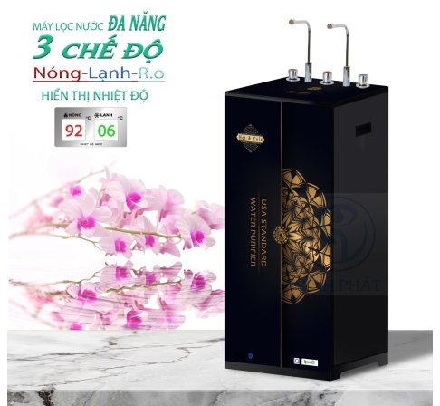 Máy Lọc Nước Nóng lạnh AQUA 9 lõi Lọc 2 vòi