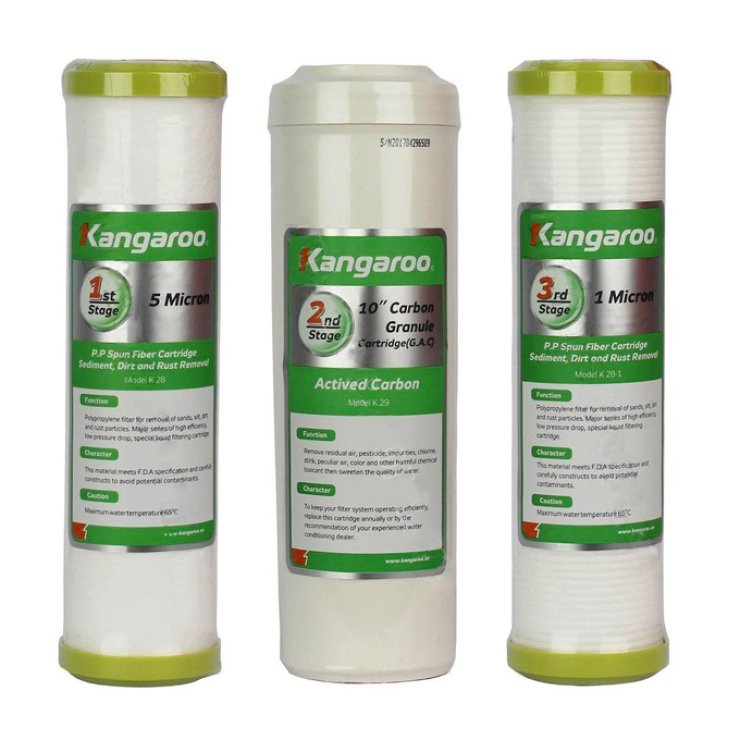 Bộ Lõi lọc nước Kangaroo 1,2,3