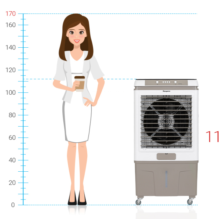 Quạt điều hoà Kangaroo KG50F99 60 Lít