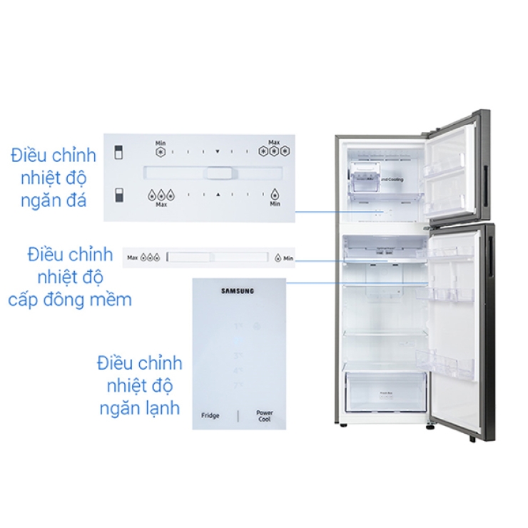 Tủ lạnh Samsung Inverter 305 lít RT31CG5424B1SV